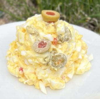 Fancy Egg Salad with Olives, (Kalamata or Green Olives)