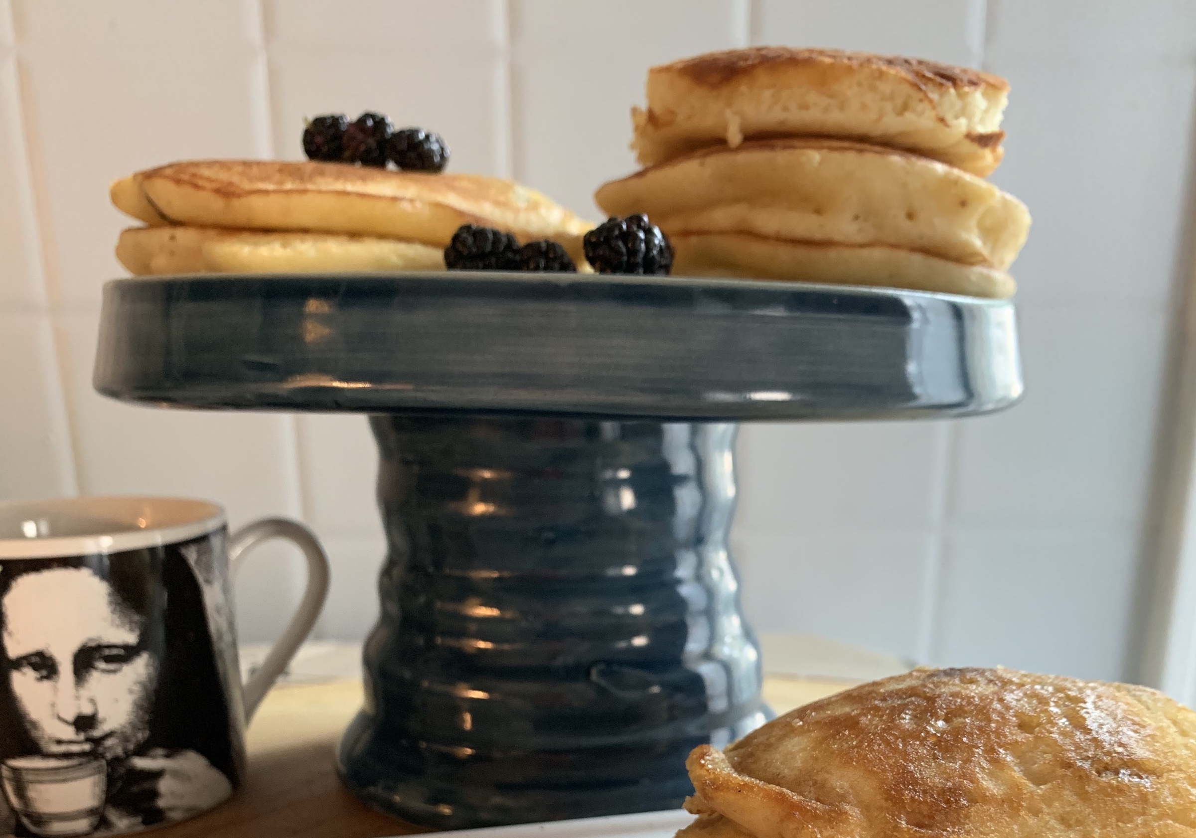 Fluffy Pancakes with Coffee Syrup