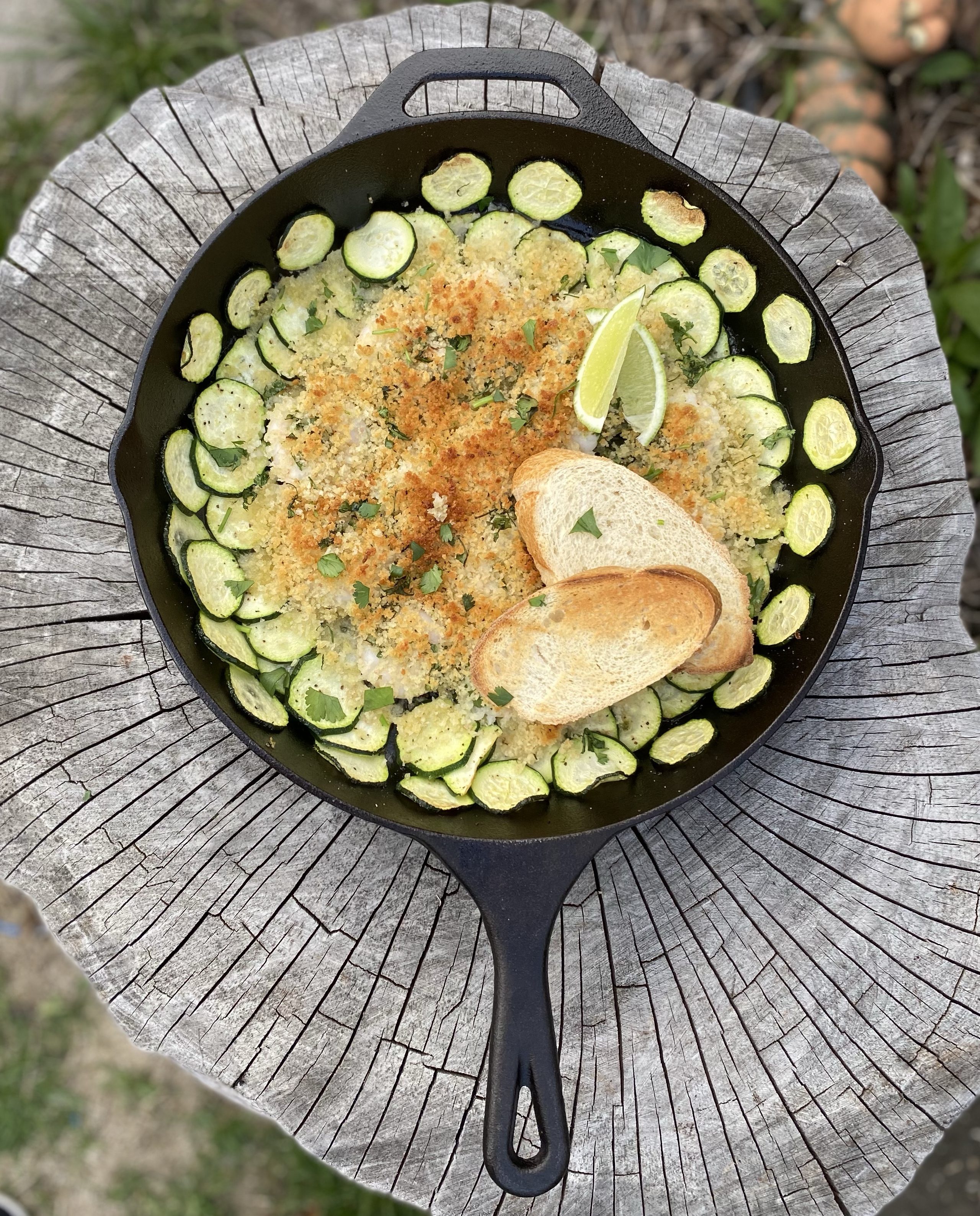 Lime Shrimp Skillet with Zucchini