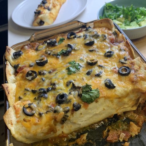 Delicious Chicken Enchiladas with Black Beans